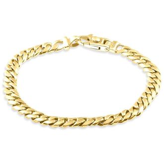 Pompeii3 Mens Cuban 14k Gold (31gram) or Platinum (49gram) 6.5mm Link Bracelet 8.5