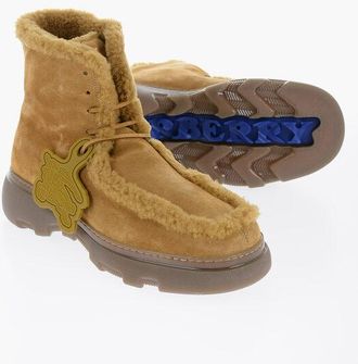 Burberry Chunky Sole Shearling Boots size 42,5