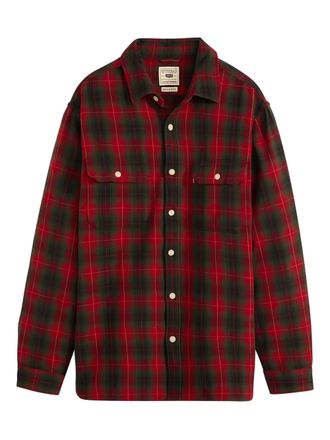 Levi's plaid-pattern long-sleeve shirt - Red