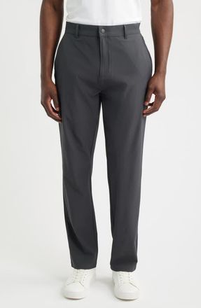 Tommy John Commuter Straight Leg Pants in Charcoal Smoke at Nordstrom, Size Xx-Large