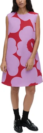 Marimekko Sopiva Unikko Linen-Blend Dress