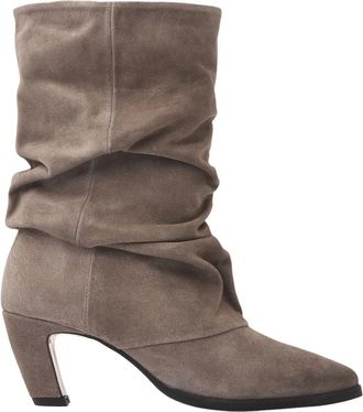 VIA VAI Schoenen, Dames, Grijs, 41 EU, Elisa Palmer Slouch Boots