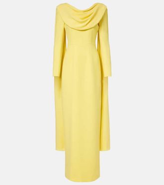 Emilia Wickstead Zaira draped crepe gown