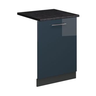 Vicco Panel Frontal Del Lavavajillas Fame-line, Azul Oscuro Alto Brillo, 60 Cm, Et Antracita Vicco