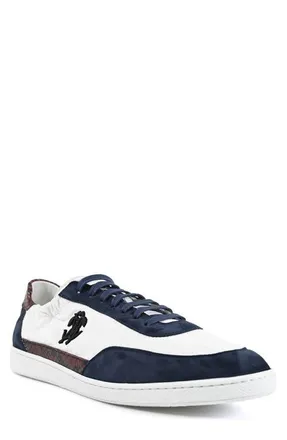 Roberto Cavalli Low Top Sneaker in Navy/White/Wine at Nordstrom, Size 12
