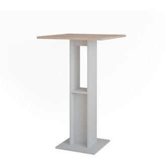 Vicco Tavolo da bar Repose, Bianco/Sonoma, 65 x 65 cm, Vicco