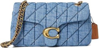 Coach Tabby Shoulder Bag 26 With Quilting Shoulder Womens Handbags Indigo, Cotton/Denim/Leather