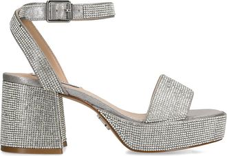 Steve Madden Womens Mercerr Pink Sandals Fabric - Size UK 8