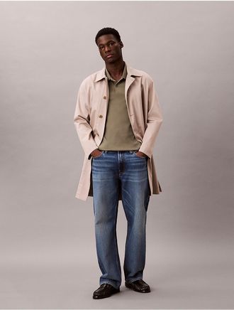 Calvin Klein Mens Liquid Touch Polo Shirt - Green - 2XL