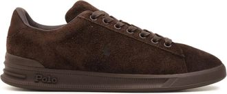 Polo Ralph Lauren Brown Rich Suede Minimalist Low-Top Sneakers