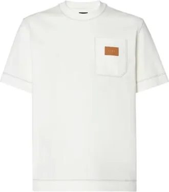 Fendi Hombre, Camisetas, Blanco, Talla: S