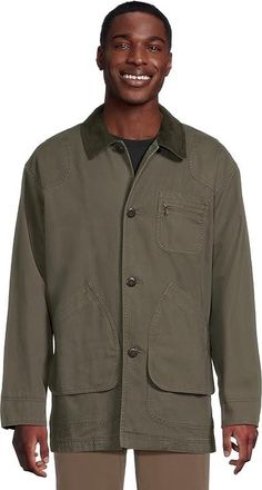 L.L.Bean Original Cotton Field Coat Mens Jacket Olive : 2XL