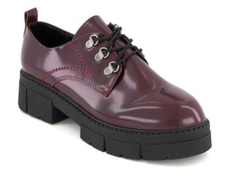 Andrea Womens Chunky Sole Patent Oxfords 90807