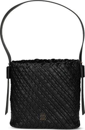 Tommy Hilfiger Geweven schoudertas - Zwart