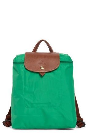 Longchamp Le Pliage Nylon Canvas Backpack in Green at Nordstrom Rack
