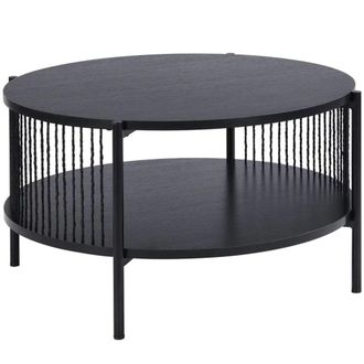 Unimasa Mesa de centro negra