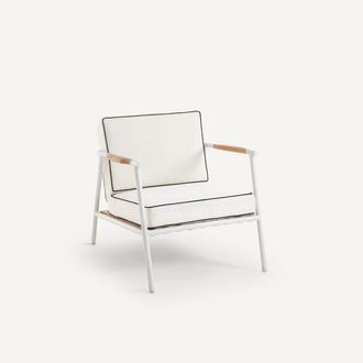 AM.PM Aluminium en teakhouten tuinstoel, Isabbo