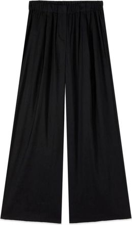 Oltre Wijde linnenmix broek - Dames - Wijde Broeken - Zwart - XS - Linnen - Broeken