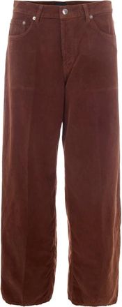 Haikure Pantalone Bethany Velvet - female - Haikure - Straight Trousers - Brown - W26 - Trousers