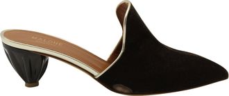Malone Souliers Marianne Mules in Brown Suede