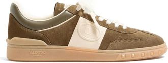Valentino Upvillage Low Top Trainer - Heren - Sneakers - Groen - 42 1/2 EU - Leer - Schoenen