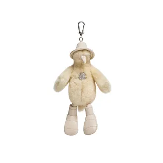 Moncler Moncler Duck-shaped Key Ring, Men, Beige, Size: One Size