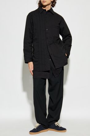 Yohji Yamamoto Insulated Shirt, Mens, Black