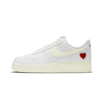 Nike Fitness, Heren, Wit, 41 EU, Leer, Air Force 1 Low Valentijnsdag