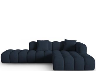 CXL by Christian Lacroix 4-Sitzer Designer Ecksofa Clotilde mit Eckteil rechts und Ottomane links - Strukturstoff