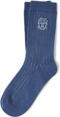Brunello Cucinelli Cotton socks in Denim at Nordstrom, Size Xx-Large Eu