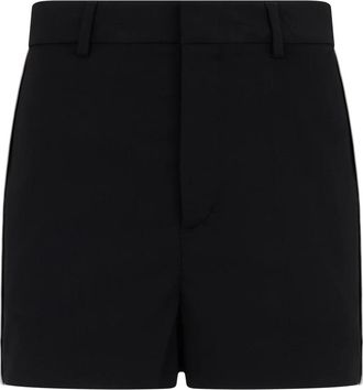 Red Valentino Elegante High-Waist Shorts - Dames - Bermuda - Zwart - 3XS - Wol - Korte Broeken