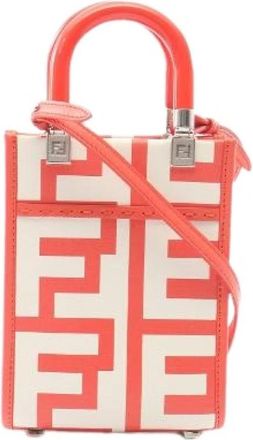 Fendi Pre-owned Sunshine Shopper Mini 2way Leren Handtas - Dames - Vintage Mini Tas - Veelkleurig - ONE Size - Leer - Vintage