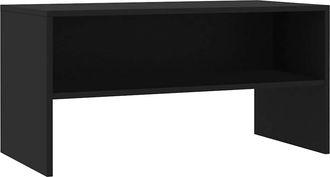 vidaXL Vidaxl - Mueble Para Tv Madera Contrachapada Negro 80x40x40 Cm