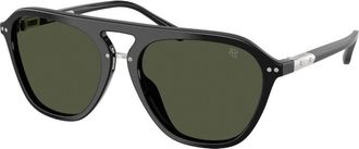 Ralph Lauren RL8219U THE HUGH 500131 Mens Sunglasses Black Size 58