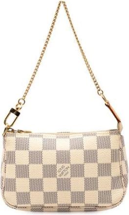 Louis Vuitton Pre-owned Mini Bags, female, White, Size: ONE SIZE Pre-owned Canvas Mini Bag
