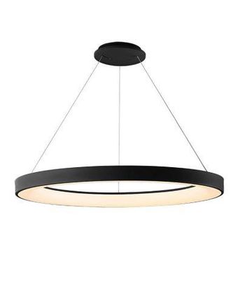 Mantra Mantra L&aacute;mpara Colgante Led Niseko Ii Negra Con Mando, Regulable &Oslash; 90-65-50-38 Cm