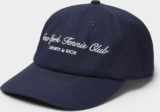 Sporty & Rich Mens Embroidered tennis-club cap