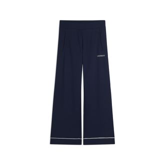 Freddy Pantaloni Sportivi Wide Leg Cropped con tasche interne