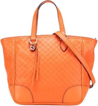 Gucci Pre-owned Handbags, female, Orange, Size: ONE SIZE Pre-owned Vintage Handbag
