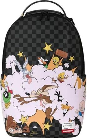 Sprayground Fight Cloud Rugzak - Heren - Rugzakken - Zwart - ONE Size - Leer - Tassen