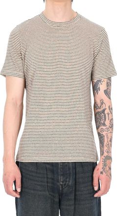 Isabel Marant Leon Light Cotton-Linen Striped T-Shirt