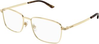 Gucci Mode Bril in Zwart - Heren - Brillen - Geel - 54 MM - Accessoires
