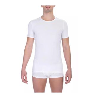 Dirk Bikkembergs T-shirt classica in cotone bianco - - Underwear - Uomo - Bianco - XL
