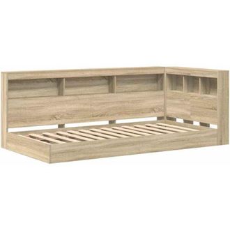 vidaXL Cama Con Estanter&iacute;a Con Cabecera Roble Sonoma 75 X 190 Cm Vidaxl