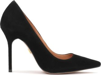 Kazar Zwarte Su&egrave;de Stilettos Hoge Hakken - Dames - Pumps - Zwart - 40 EU - Su&egrave;de - Schoenen