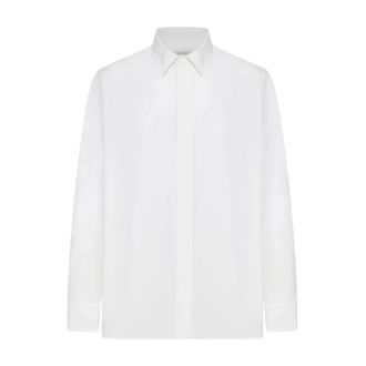 Saint Laurent Formal Shirts, male, White, Size: 2XL Cassandre Shirt
