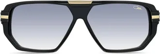 Cazal 8045 Zonnebrillen - unisex - Zonnebrillen - Zwart - 60 MM - Leer - Accessoires