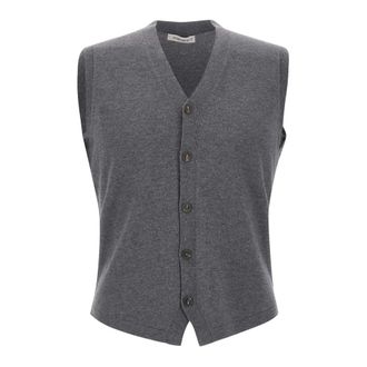 KANGRA Jumpers Grey - male - Kangra - Sleeveless Jumpers - Gray - 3XL - Knitwear