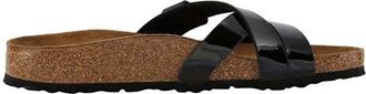 Birkenstock Womens Yao Balance Patent Sandal In Black