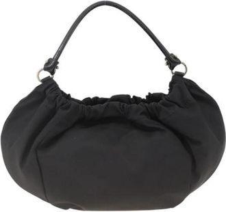 Ferragamo Pre-owned Nylon Handbag - Dames - Vintage Handtas - Zwart - ONE Size - Nylon - Vintage